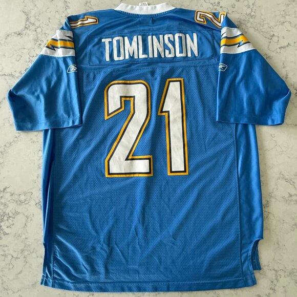 Reebok Ladainian Tomlinson Powder Blue Jersey - Mens XL - Picture 2 of 6